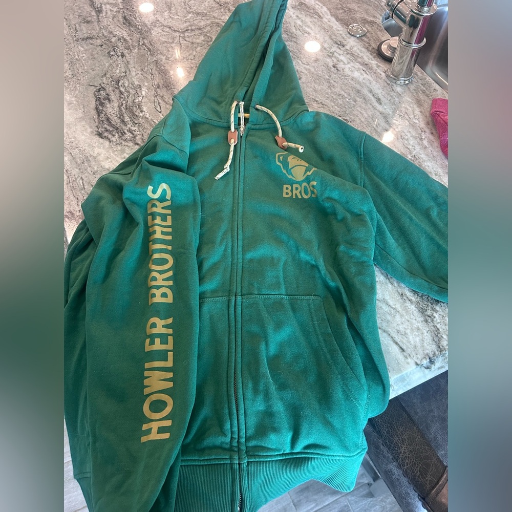 Howler Brothers Green sweatshirt Jacket XL